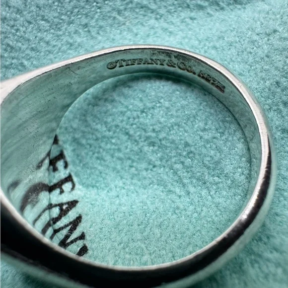 Tiffany & Co. Silver Heart Signet Ring - Picture 16 of 16